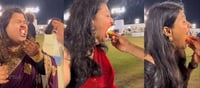 A video of people eating fire paan is going viral!!!